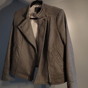 Banana Republic Mario Bellucci Wool Moto Jacket.